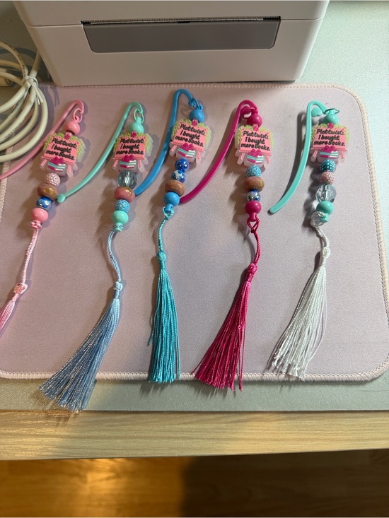 Handmade Other - Handmade Plot twist I bought more books Bookmark Charm -with tassel